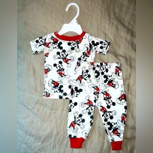 Disney Baby (12 month) matching Mickey Mouse outfit with shirt and pants
